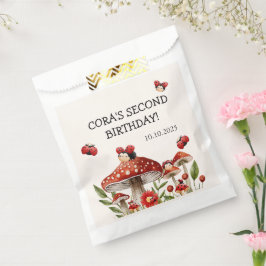 かわいい私たちの小さなラディバグガール誕生日 フェイバーバッグ