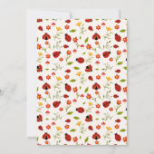 かわいい私たちの小さなラディバグガール誕生日 招待状 (裏面)