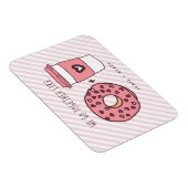 かわいい私たちは一緒にドーナツ&コーヒーバレンタイン マグネット (右側)