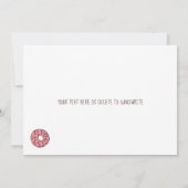 かわいい私たちは一緒にドーナツ&コーヒーバレンタイン 招待状 (裏面)