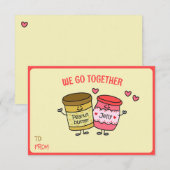 かわいい私たちは一緒に行くゼリーピーナッツバターバレンタイン (正面/裏面)