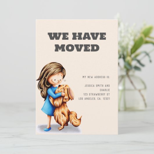 かわいい私たちは女の子の犬を移動した 案内状 (スタンド正面)