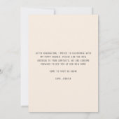 かわいい私たちは女の子の犬を移動した 案内状 (裏面)