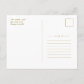 かわいい私たちは婚約した婚約発表の写真P ポストカード (裏面)