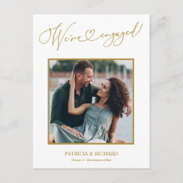 かわいい私たちは婚約した婚約発表の写真P ポストカード