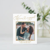 かわいい私たちは婚約した婚約発表写真 (スタンド正面)