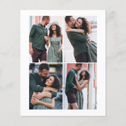 かわいい私たちは婚約した婚約発表写真 (裏面)