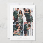 かわいい私たちは婚約した婚約発表写真 案内状 (裏面)