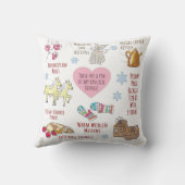 かわいい私のお気に入りのものお洒落 クッション (裏面)