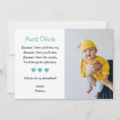 かわいい私のゴッドマザーの提案写真 招待状 (正面)