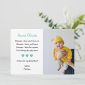 かわいい私のゴッドマザーの提案写真 招待状 (スタンド正面)