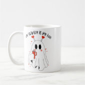 かわいい私のスタンリーは私のブーブーおもしろい幽霊ヴァレン コーヒーマグカップ (左)