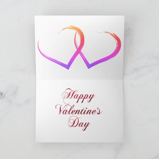 かわいい私のバレンタインバレンタインデー シーズンカード (内部)