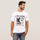 かわいい私のフランスのブルドッグ Tシャツ (正面フル)