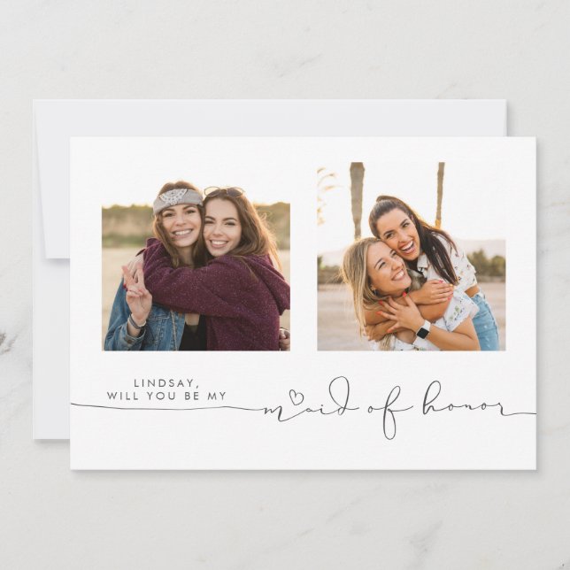 かわいい私のメイド・オブ・オーナー（花嫁付き添い人）2枚 (正面)