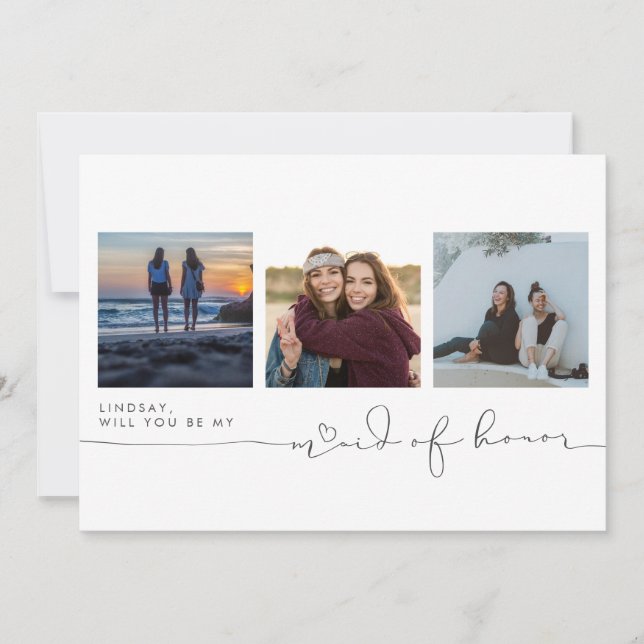 かわいい私のメイド・オブ・オーナー（花嫁付き添い人）3枚 (正面)