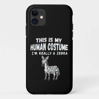 かわいい私の人間のコスチューム本当にゼブラ iPhone 11 ケース