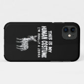 かわいい私の人間のコスチューム本当にゼブラ Case-Mate iPhoneケース (裏面(横))