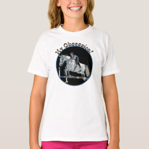 かわいい私の固定観念の馬のジャンパーのTシャツ Tシャツ