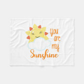 かわいい私の日光のベビーです フリースブランケット (正面(横))