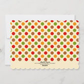 かわいい私の最初感謝祭のパーソナライズな写真 シーズンカード (裏面)