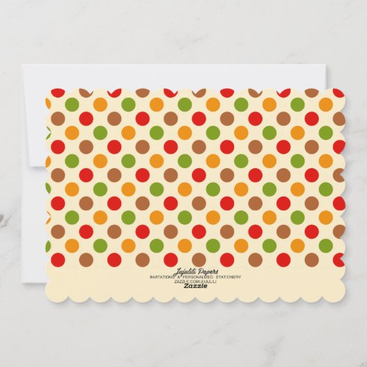 かわいい私の最初感謝祭のパーソナライズな写真 シーズンカード (裏面)