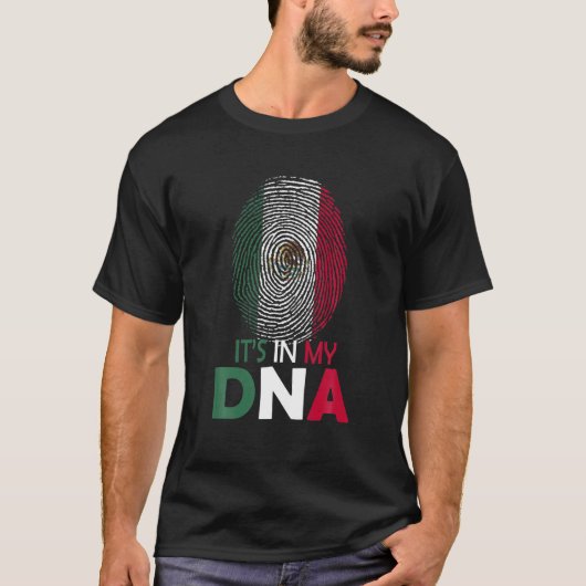 かわいい私のDNAメキシコ国旗メキシコプライドCinc Tシャツ (正面)