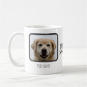 かわいい私はあなたを愛しているイラストレーション2つの写真の名前 コーヒーマグカップ (左)