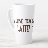 かわいい私はあなたを愛しているラテ カフェラテマグ (左アングル)