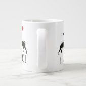 かわいい私はあなたを愛している | Boxer Dog ジャンボコーヒーマグカップ (裏面)