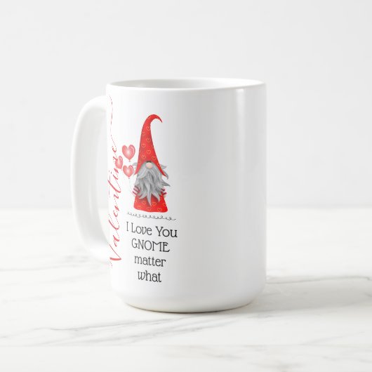 かわいい私はあなたを愛する格言は何バレンタインデー コーヒーマグカップ (正面左)