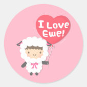 かわいい私はエウヒツプンユーモア大好き ラウンドシール (正面)