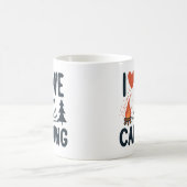 かわいい私はキャンプが大好き コーヒーマグカップ (中央)