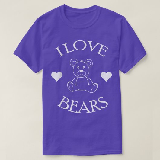 かわいい私はクマのギフト愛クマ恋人570 Tシャツ (デザイン正面)