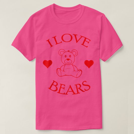 かわいい私はクマの贈り物クマの恋人569 Tシャツ (デザイン正面)