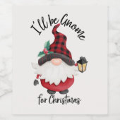 かわいい私はクリスマス格言になる ワインラベル (シングルラベル)