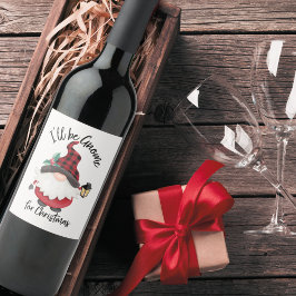 かわいい私はクリスマス格言になる ワインラベル