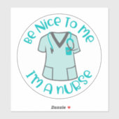 かわいい私はナースデカールシール シール (シート)