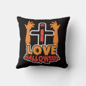 かわいい私はハロウィーン装飾用クッション クッション (裏面)