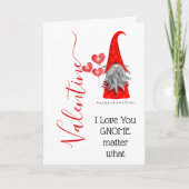 かわいい私はバレンタインデーが何で格言が大好き カード (正面)