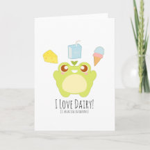 かわいい私は乳製品のおやつめカエル