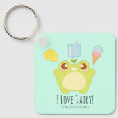 かわいい私は乳製品のおやつめカエル キーホルダー (正面)