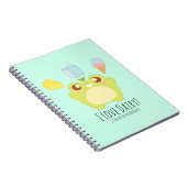 かわいい私は乳製品のおやつめカエル ノートブック (右側)