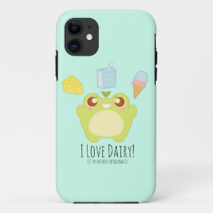 かわいい私は乳製品のおやつめカエル iPhone 11 ケース