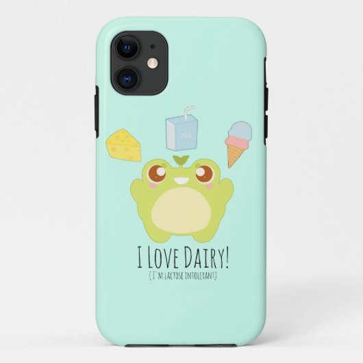かわいい私は乳製品のおやつめカエル Case-Mate iPhoneケース (裏面)