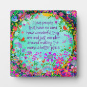 かわいい私は人々を感動的かわいらしおもしろい フォトプラーク (正面)