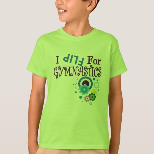 かわいい私は体操のTシャツのために弾きます Tシャツ (正面)