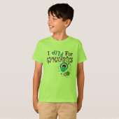 かわいい私は体操のTシャツのために弾きます Tシャツ (正面フル)