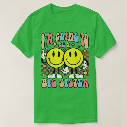 かわいい私は姉さんハッピー顔サイト Tシャツ (デザイン正面)