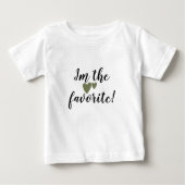 かわいい私は幼児お気に入りののTシャツ ベビーTシャツ (正面)